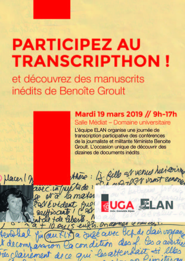 Flyer Transcripthon Benoîte Groult